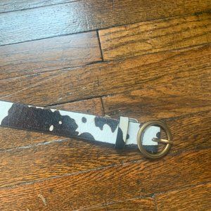 Cow Print Belt